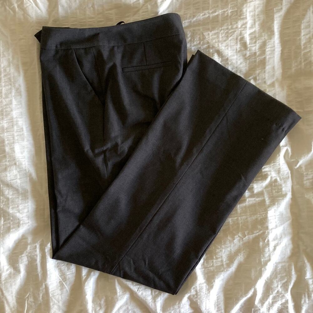 Calvin Klein Dark Grey Classic Fit Trousers, Size 8